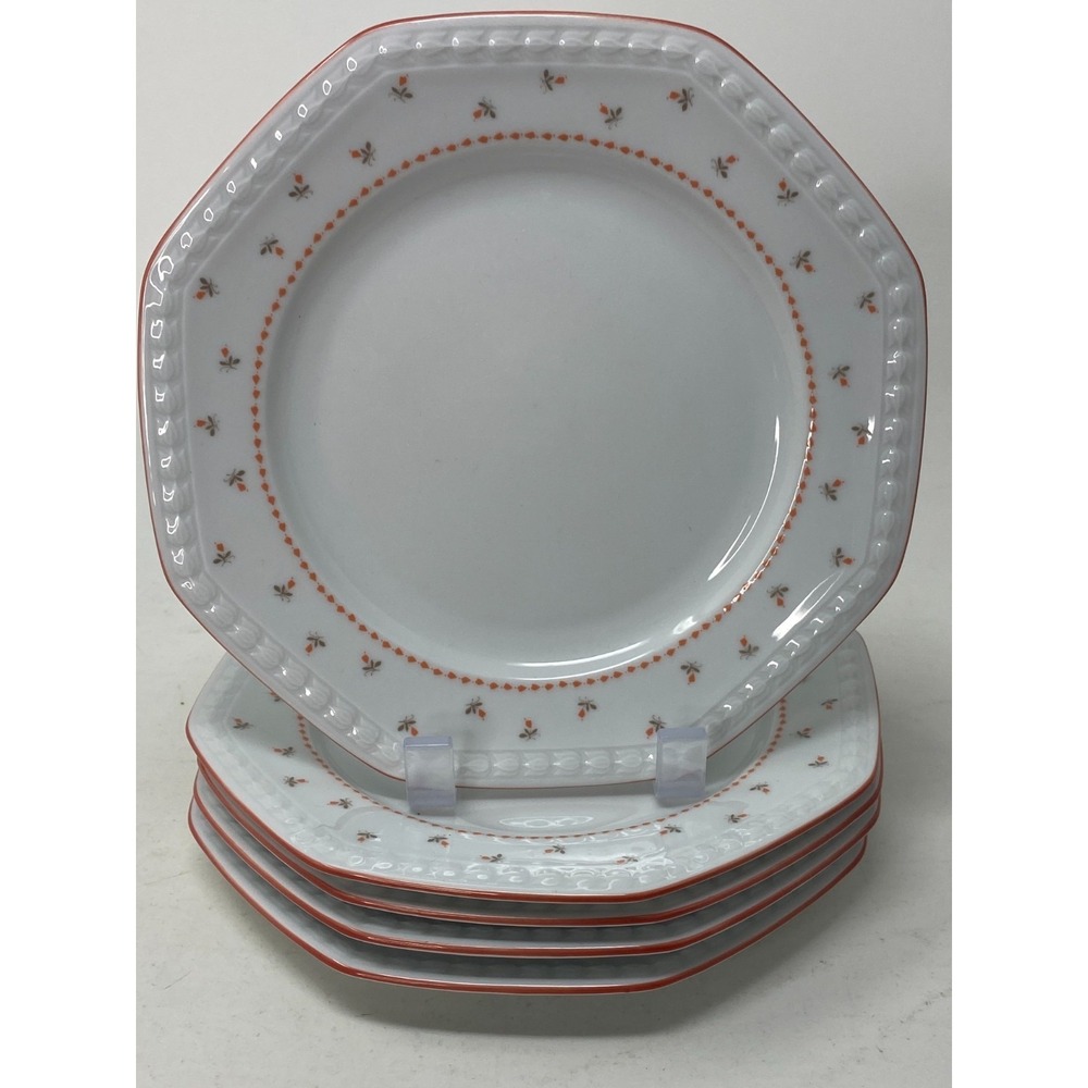 Seltmann Weiden Bavaria‎ Bread Butter Plate ANDREA Octagonal Pink Rose